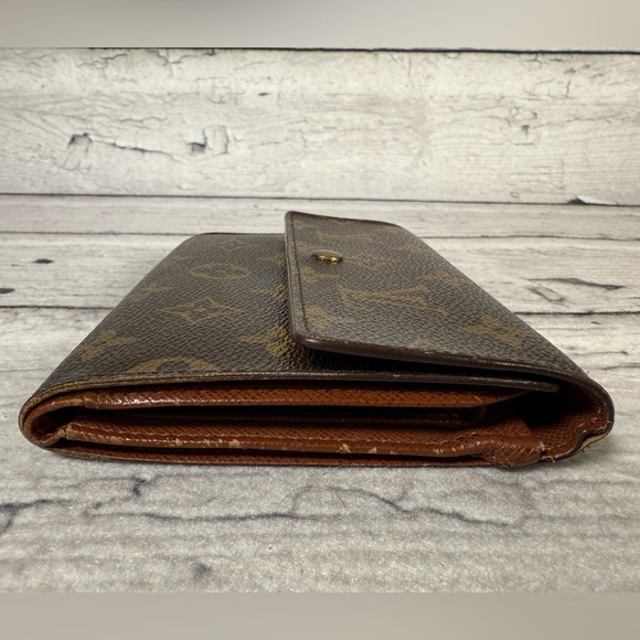 Louis Vuitton Porte Tresor Etui Papier Trifold Wallet Monogram Canvas Leather - Picture 4 of 16